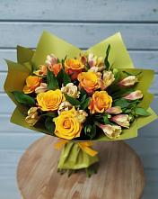 Букет цветов из:  Альстромерии и Розы в Витиме