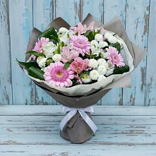 Букет цветов из:  Герберы, Альстромерии и Хризантемы в Витиме