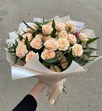 Букет Кремовые розы Латте в Витиме