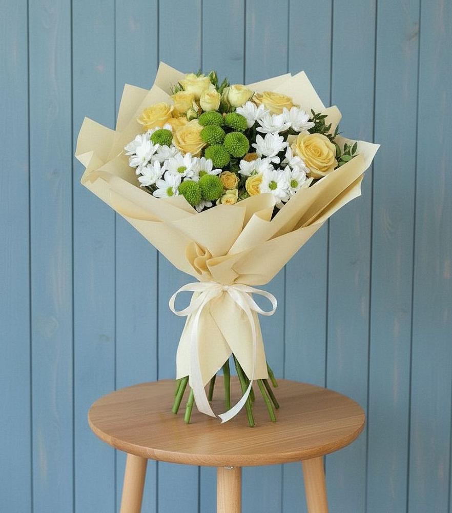 Букет цветов из: Хризантемы и Розы в Витиме
