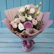 Букет цветов из:  Розы и Лизиантусы #REPLACE_PRED# Витиме