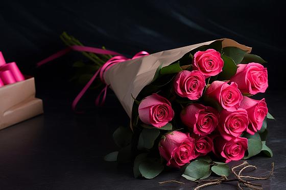 Букет 11 роз Пинк в Витиме