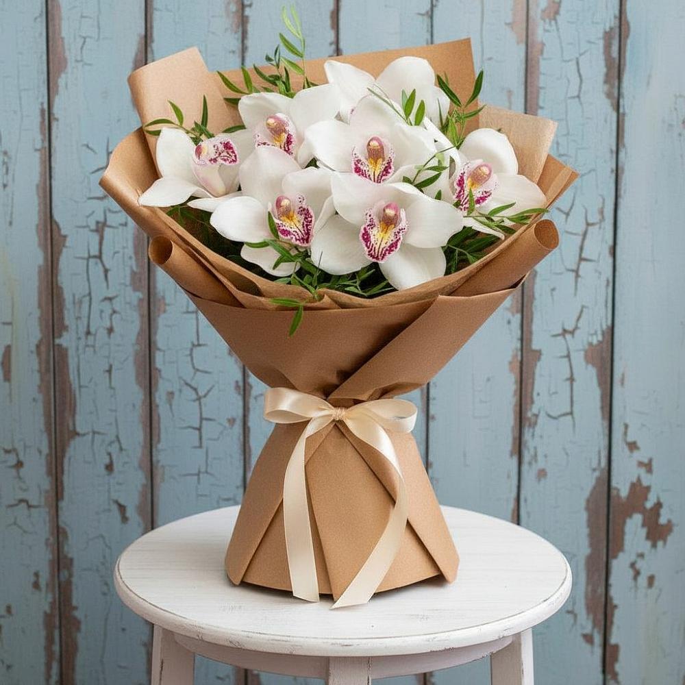 Букет цветов из: Орхидеи и Розы в Витиме