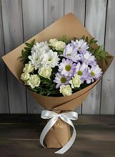 Букет цветов из:  Хризантемы и Розы в Витиме