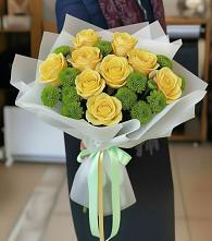 Букет цветов из:  Хризантемы и Розы в Витиме