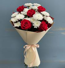 Букет цветов из:  Розы и Хризантемы в Витиме
