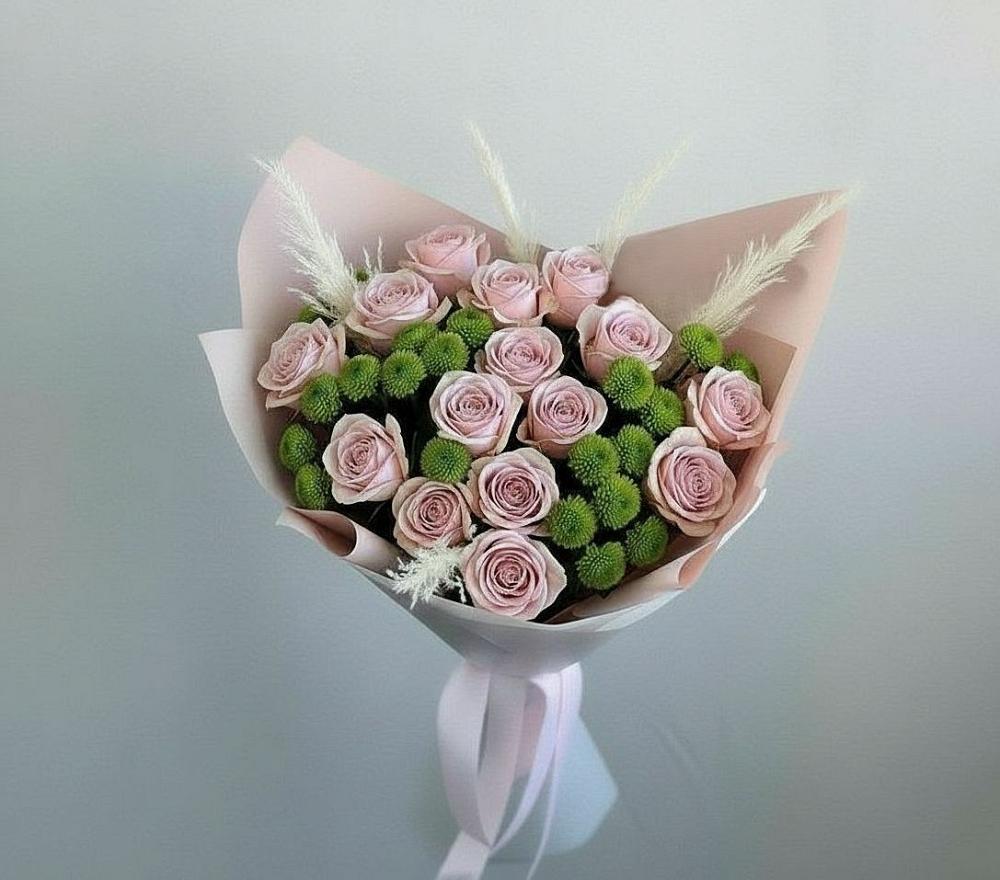 Букет цветов из: Розы и Хризантемы в Витиме