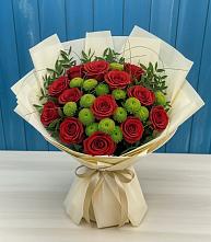 Букет цветов из:  Розы и Хризантемы в Витиме