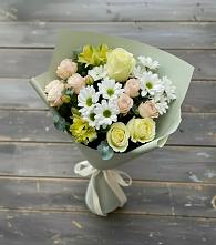 Букет цветов из:  Альстромерии, Розы и Хризантемы в Витиме
