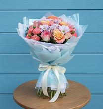 Букет цветов из:  Хризантемы и Розы в Витиме