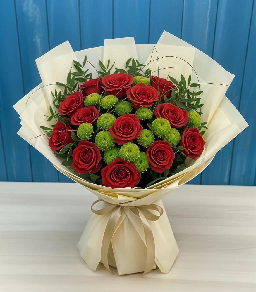 Букет цветов из: Розы и Хризантемы в Витиме