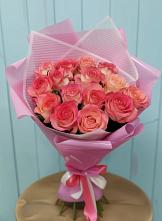 Букет 15 Розовых роз Равель в Витиме